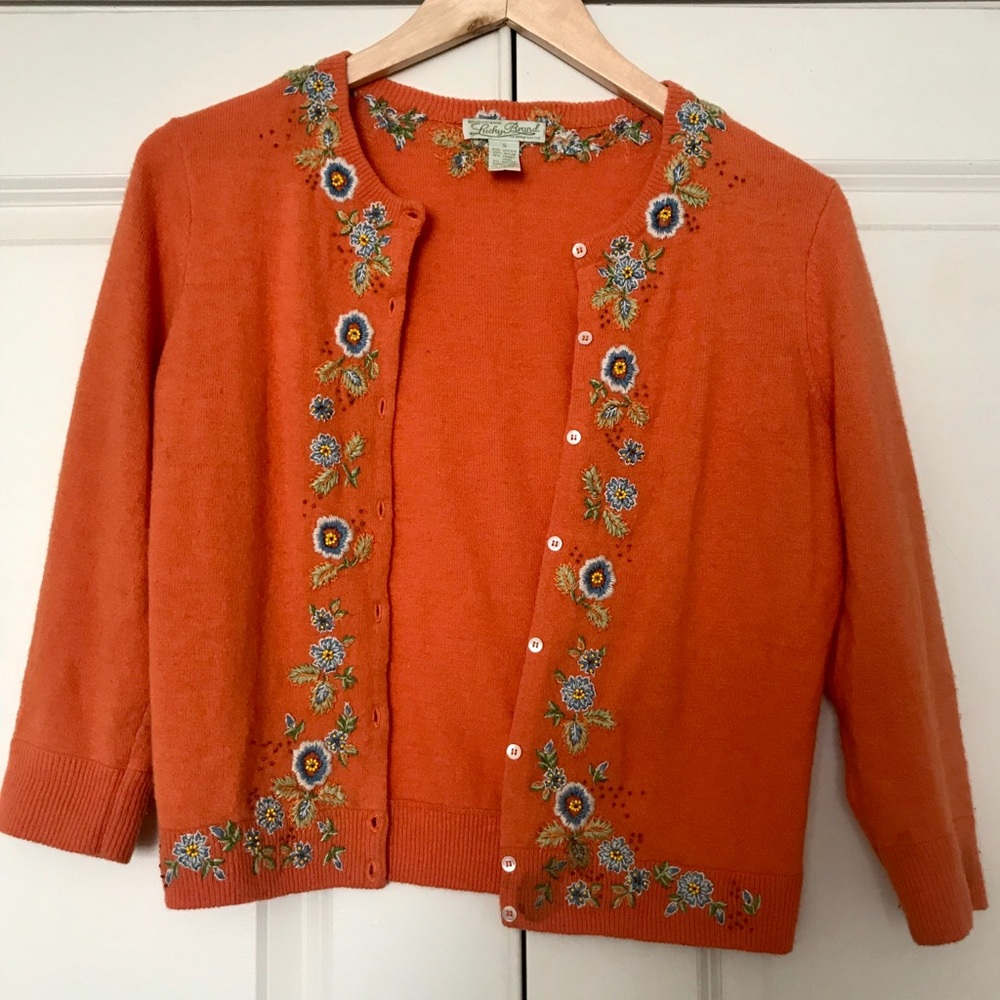 Lucky Brand✨ Floral Sweater